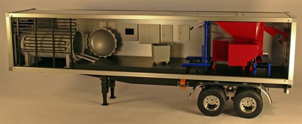 Tractor Trailer Cutaway Model