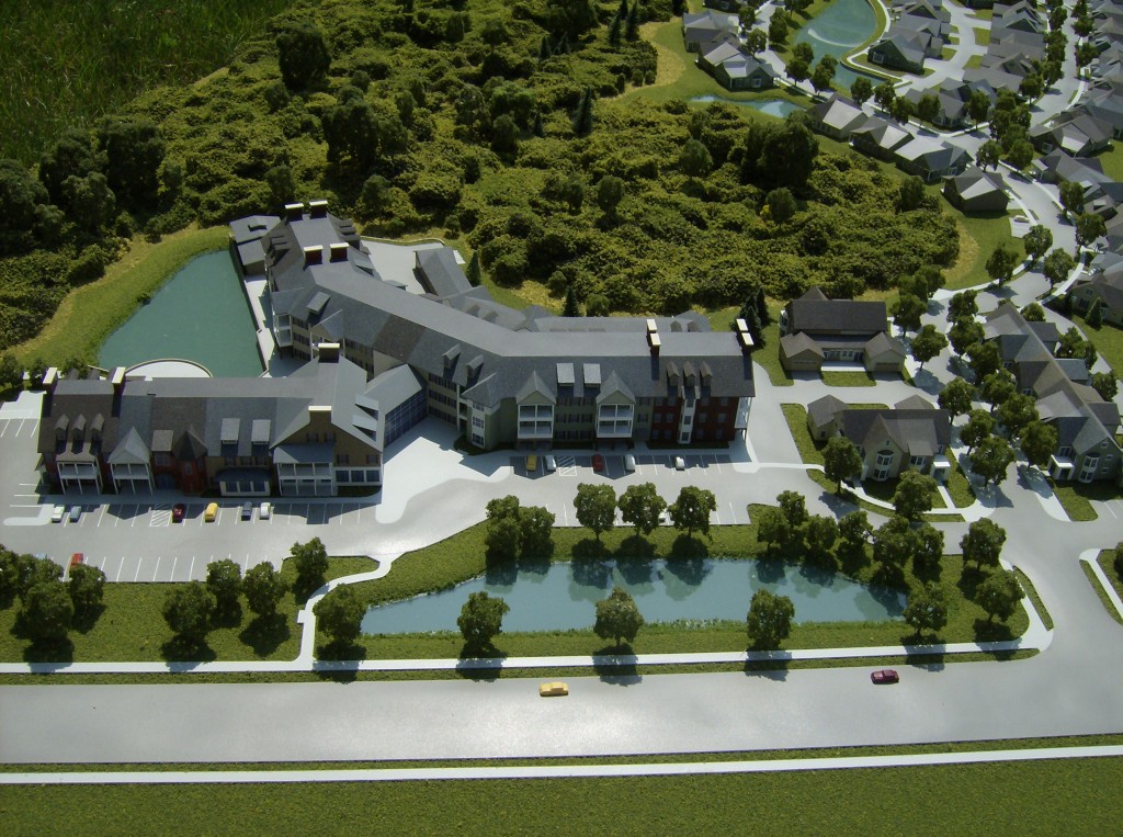 retirement home architectural model